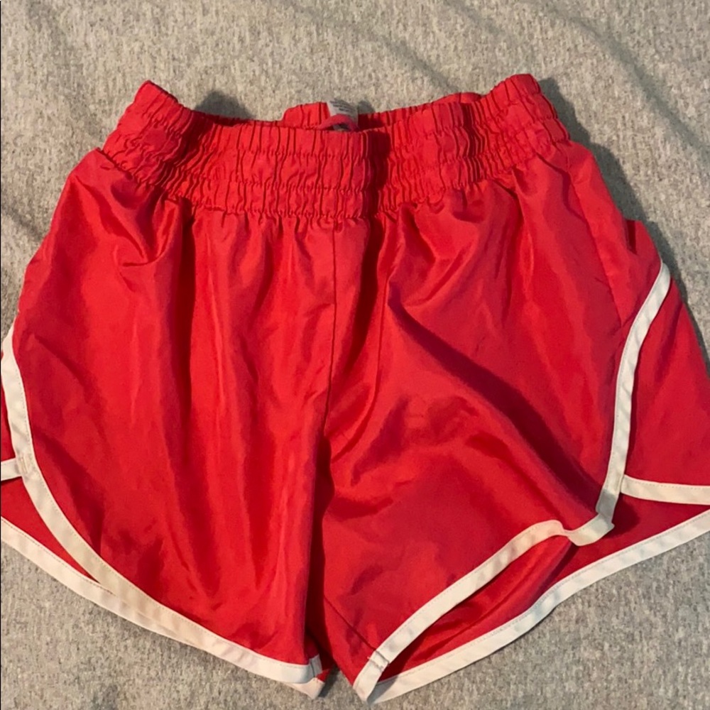 Pink athletic shorts